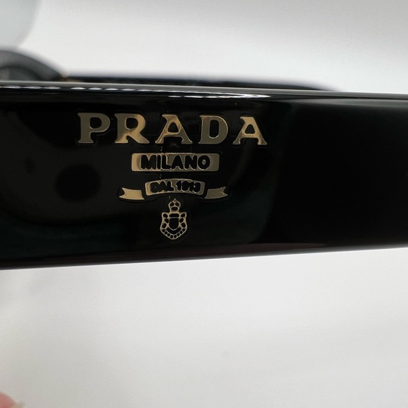 Prada Black Sunglasses UAN3M1 - Picture 6 of 8